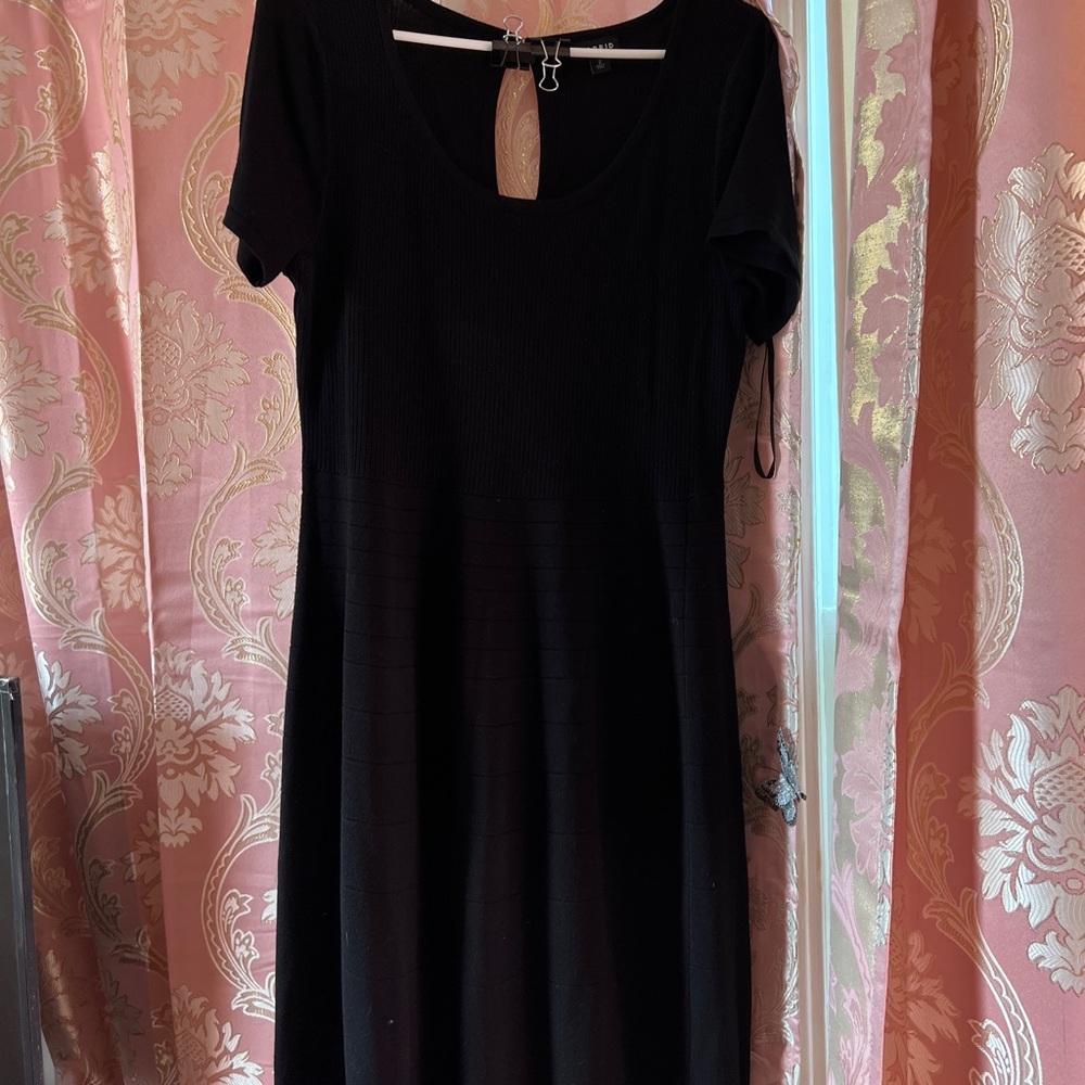 Torrid Black Midi Sweater Dress